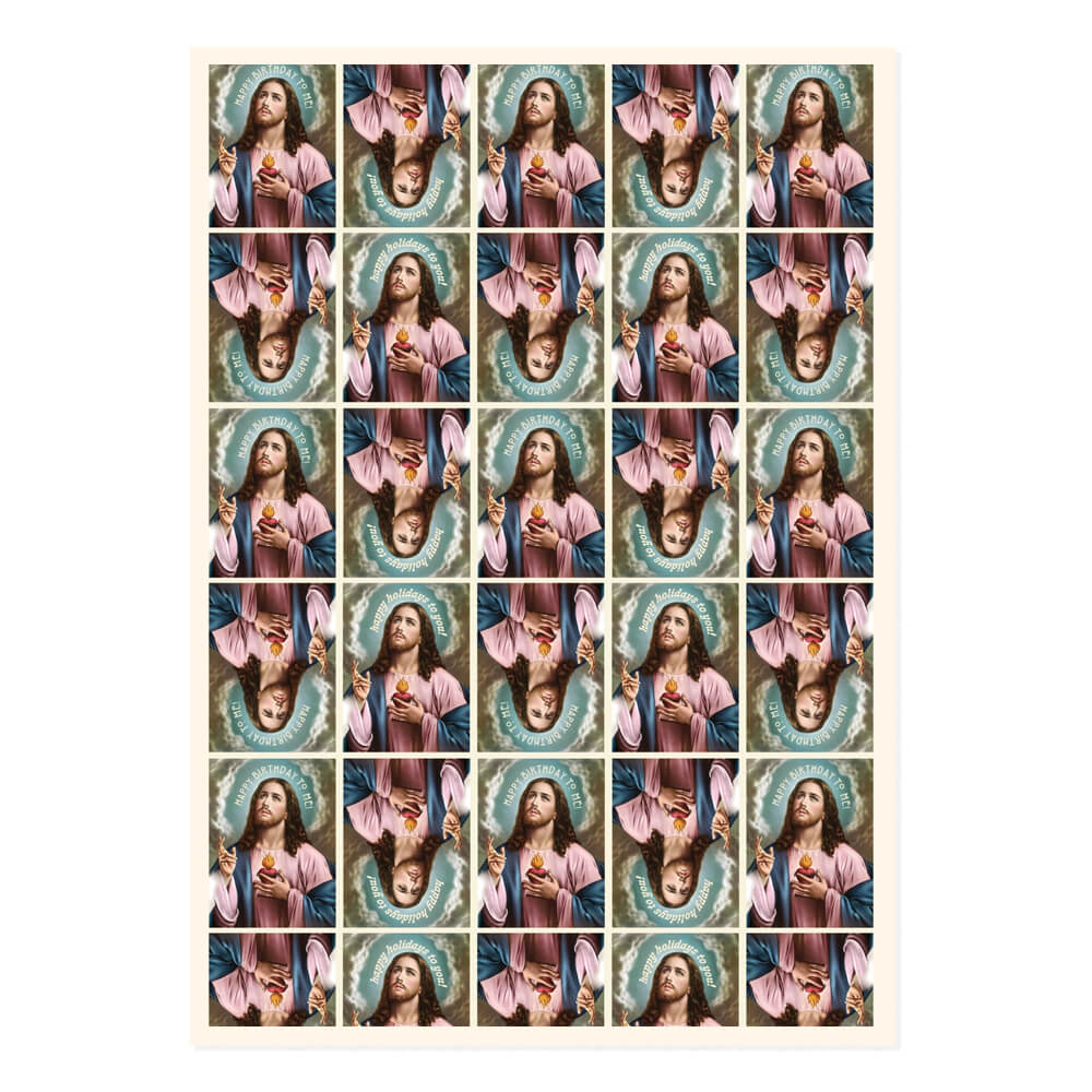 Holiday Jesus Wapping Paper Sheets (Roll of 3) - bubblegum market