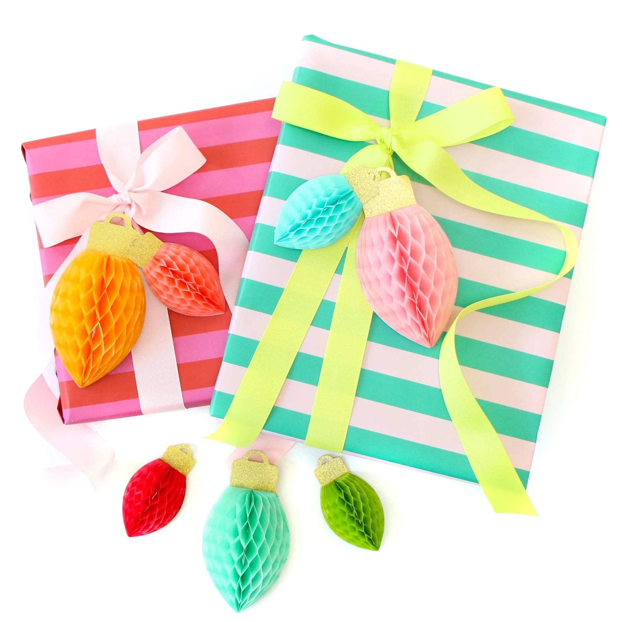Honeycomb Light Bulb Gift Topper Set - bubblegum market