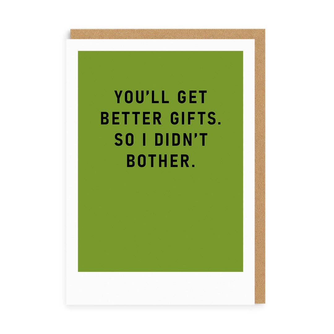 I Didn't Bother Greeting Card - bubblegum market