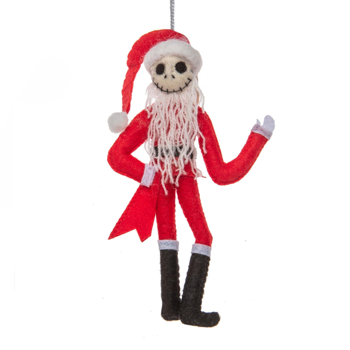 Jack Skellington Santa Felt Ornament - bubblegum market