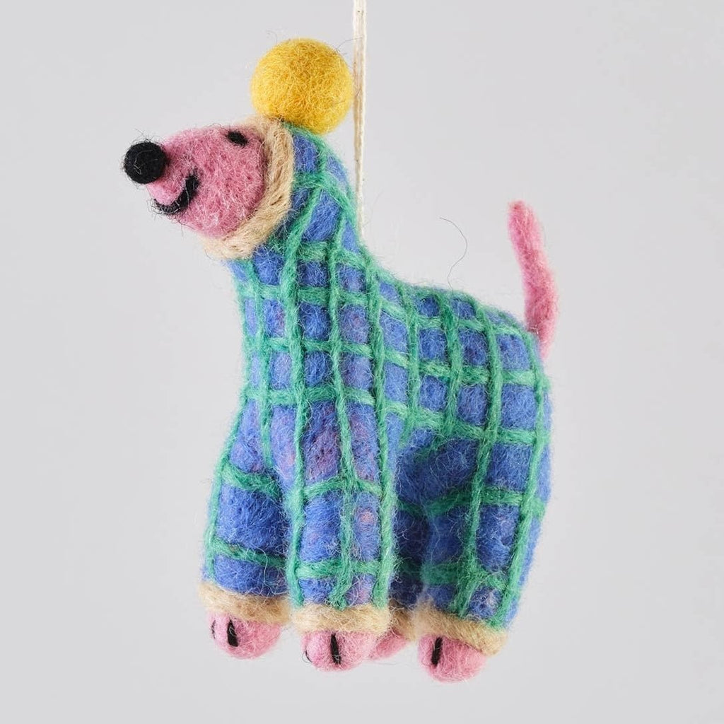 'Jayla' Hanging Felt Ornament - bubblegum market