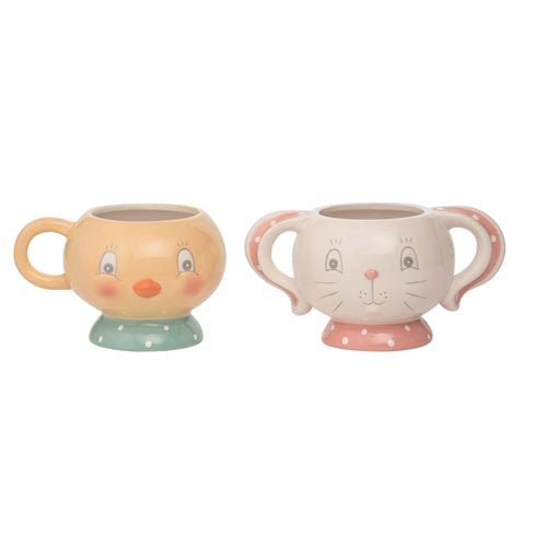 Johanna Parker Easter Dottie Chick & Bunny Mug Set (Set of 2) - bubblegum market