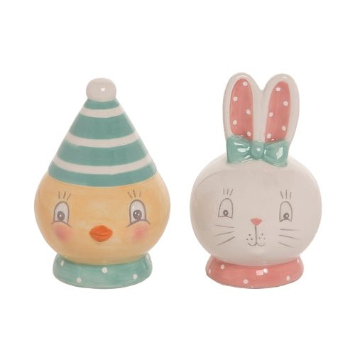 Johanna Parker Easter Dottie Chick & Bunny Salt & Pepper Shakers Set - bubblegum market