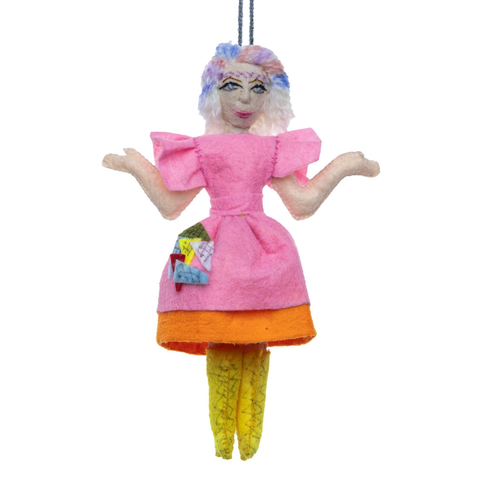 Kate McKinnon "Weird Barbie" Felt Ornament - bubblegum market