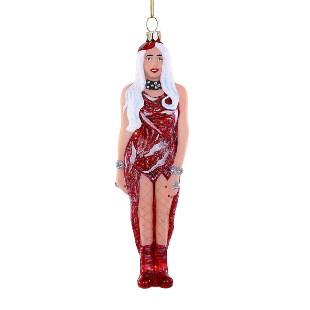 lady-gaga-the-meat-dress-ornament-cody-foster-christmas-music-musician-singer