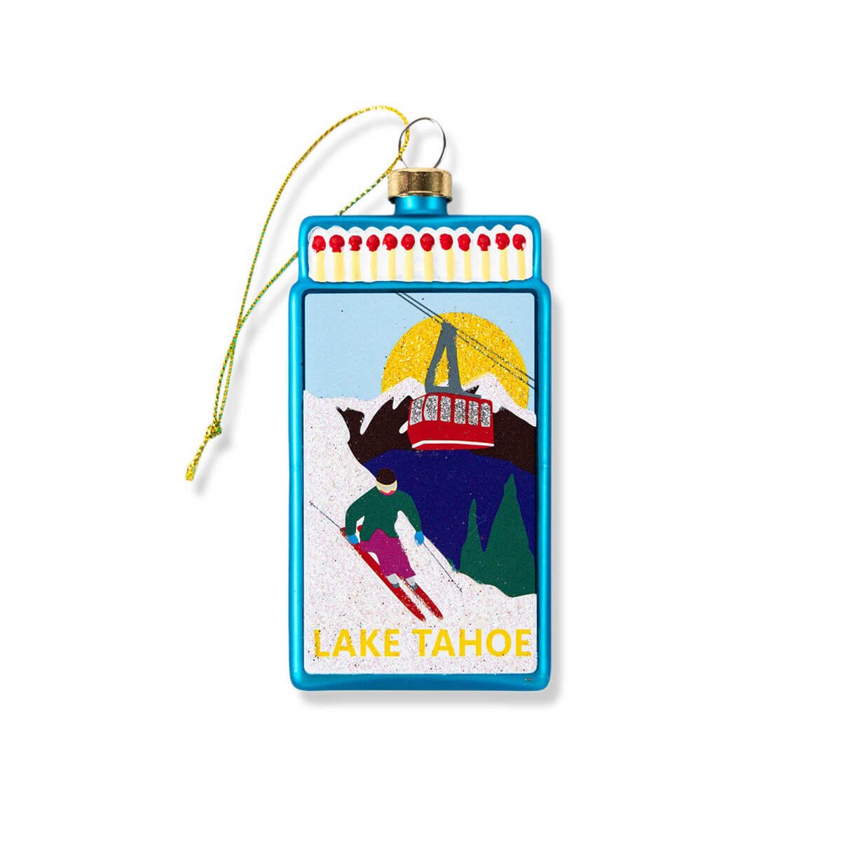 Lake Tahoe Matchbook Ornament 3.5" - bubblegum market