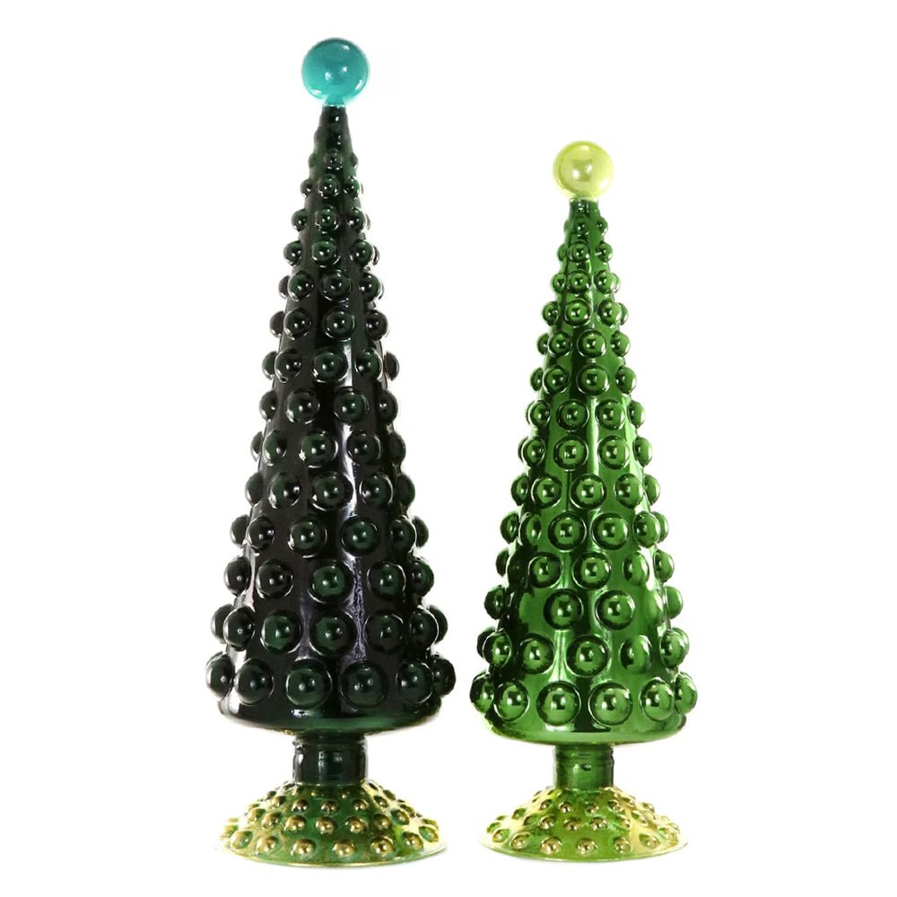 Large Hobnail Trees in Green (Set of 2) - bubblegum market