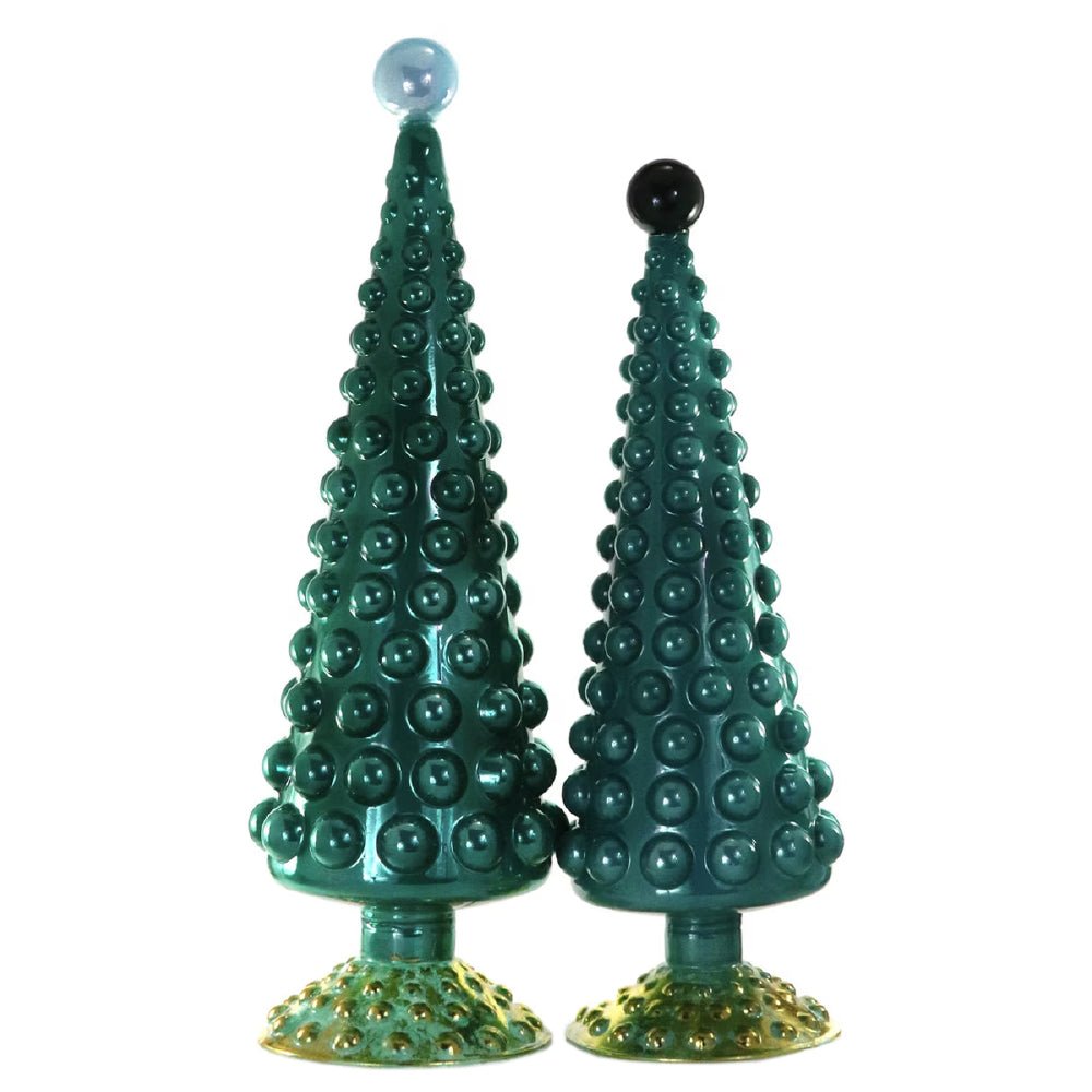 Large Hobnail Trees in Teal (Set of 2) - bubblegum market