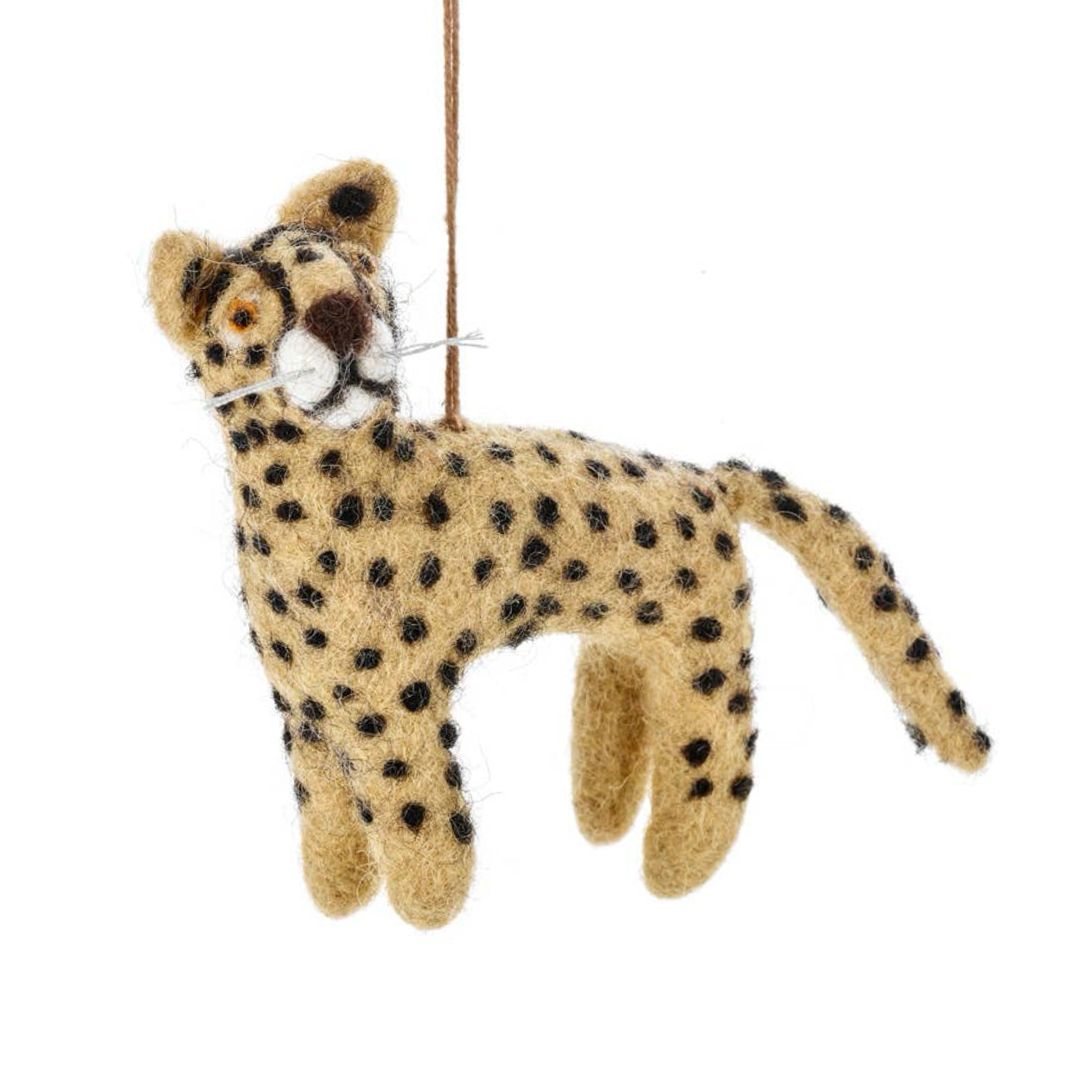 Larry the Leopard Felt Ornament 4" - bubblegum market
