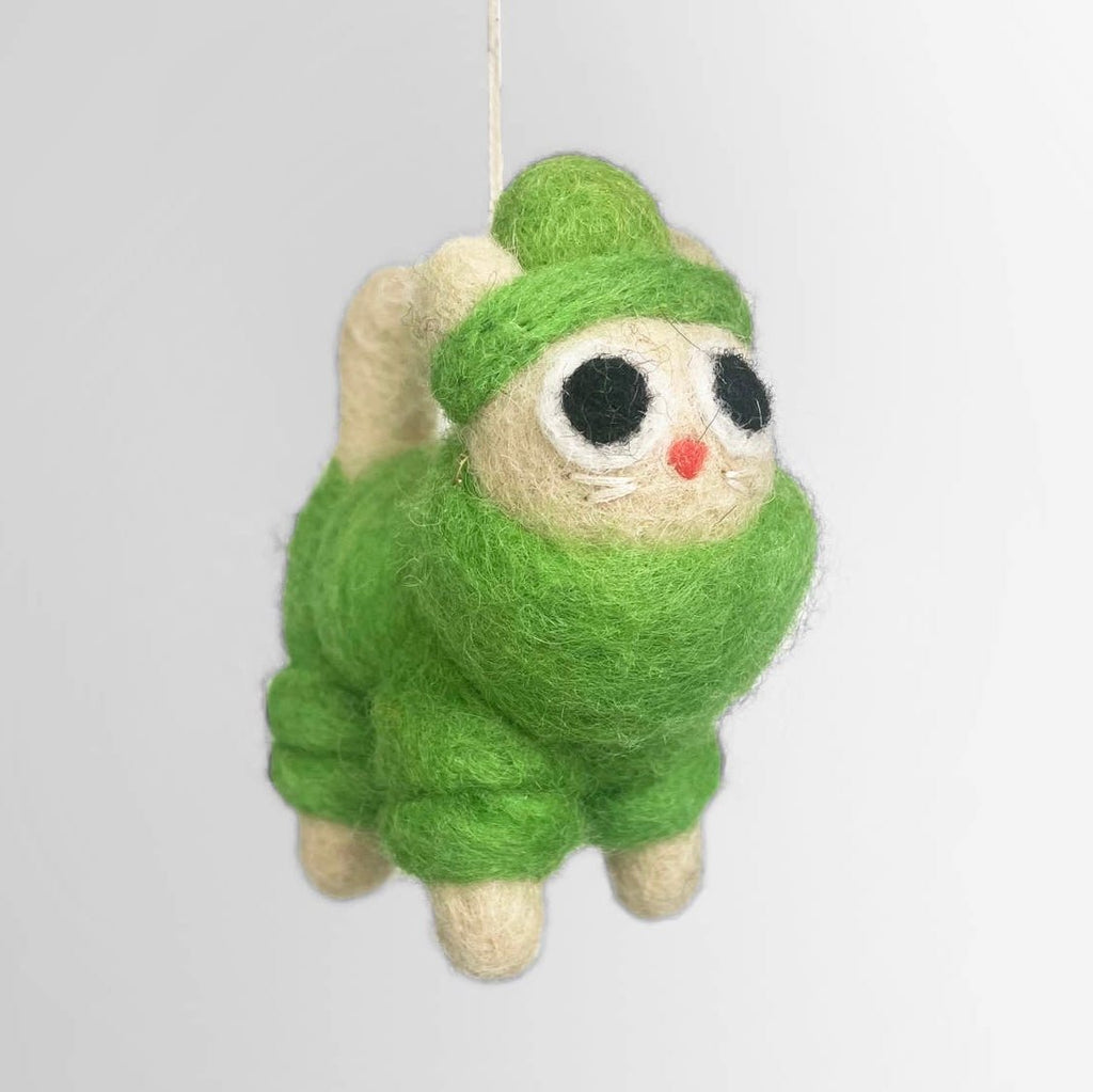 'Lee' Hanging Felt Ornament - bubblegum market