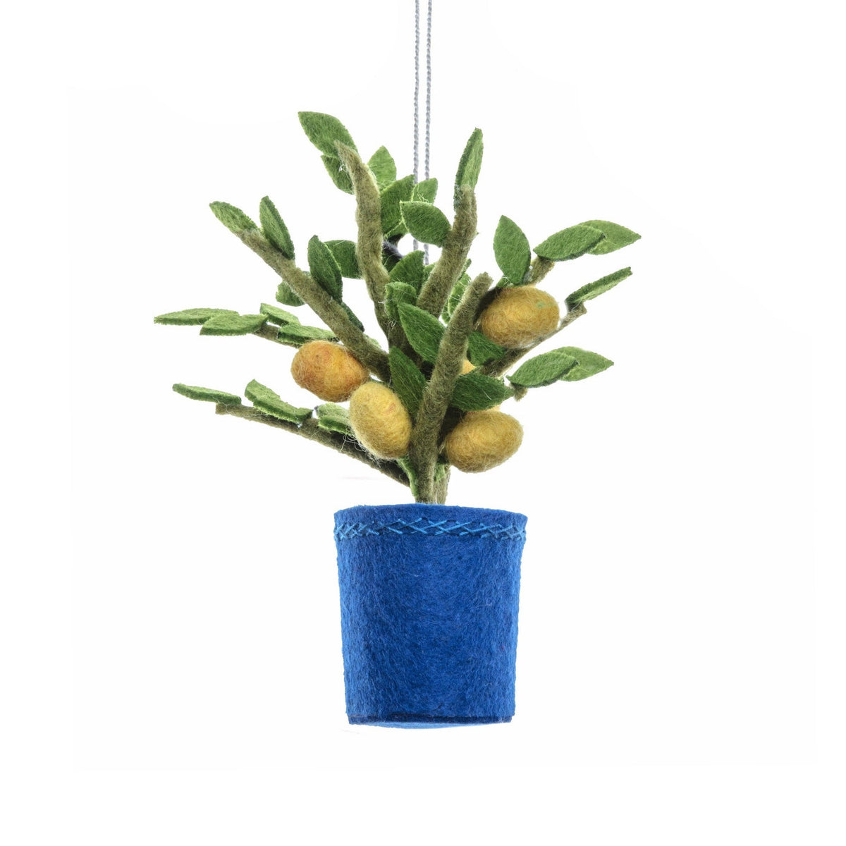 Lemon Tree Felt Ornament - bubblegum market