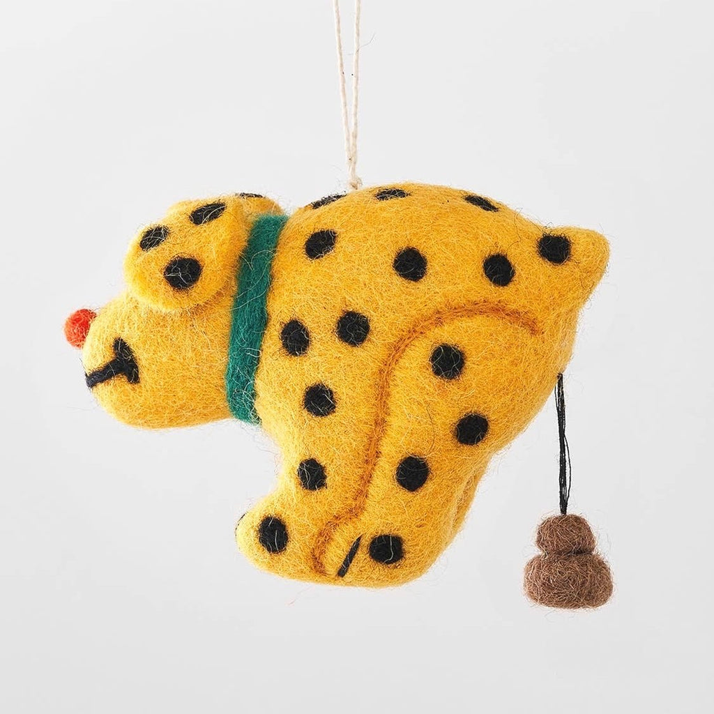 'Len' Hanging Felt Ornament - bubblegum market