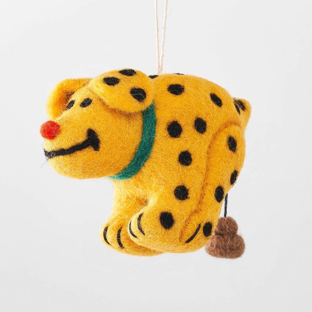 'Len' Hanging Felt Ornament - bubblegum market