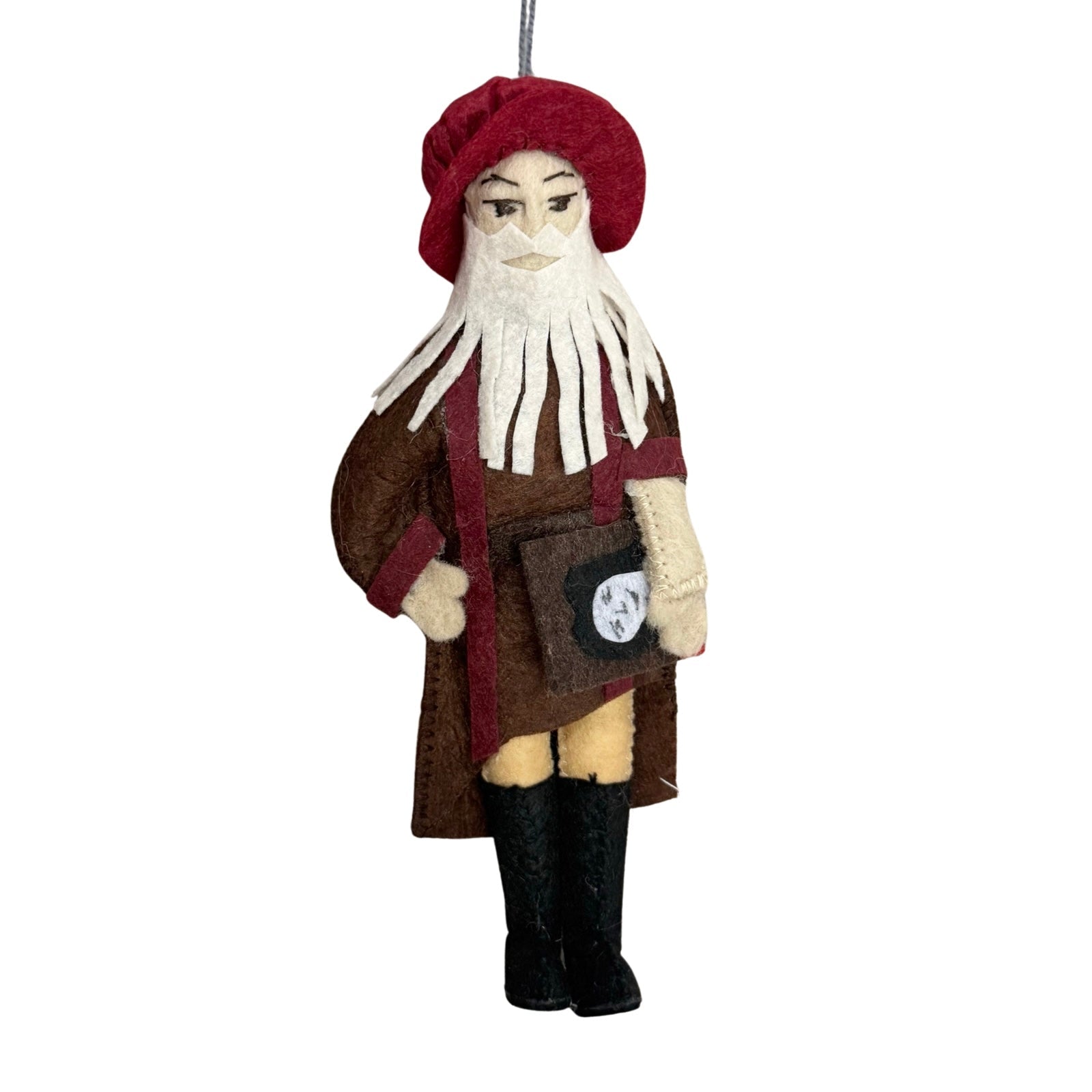 Leonardo da Vinci Felt Ornament - bubblegum market