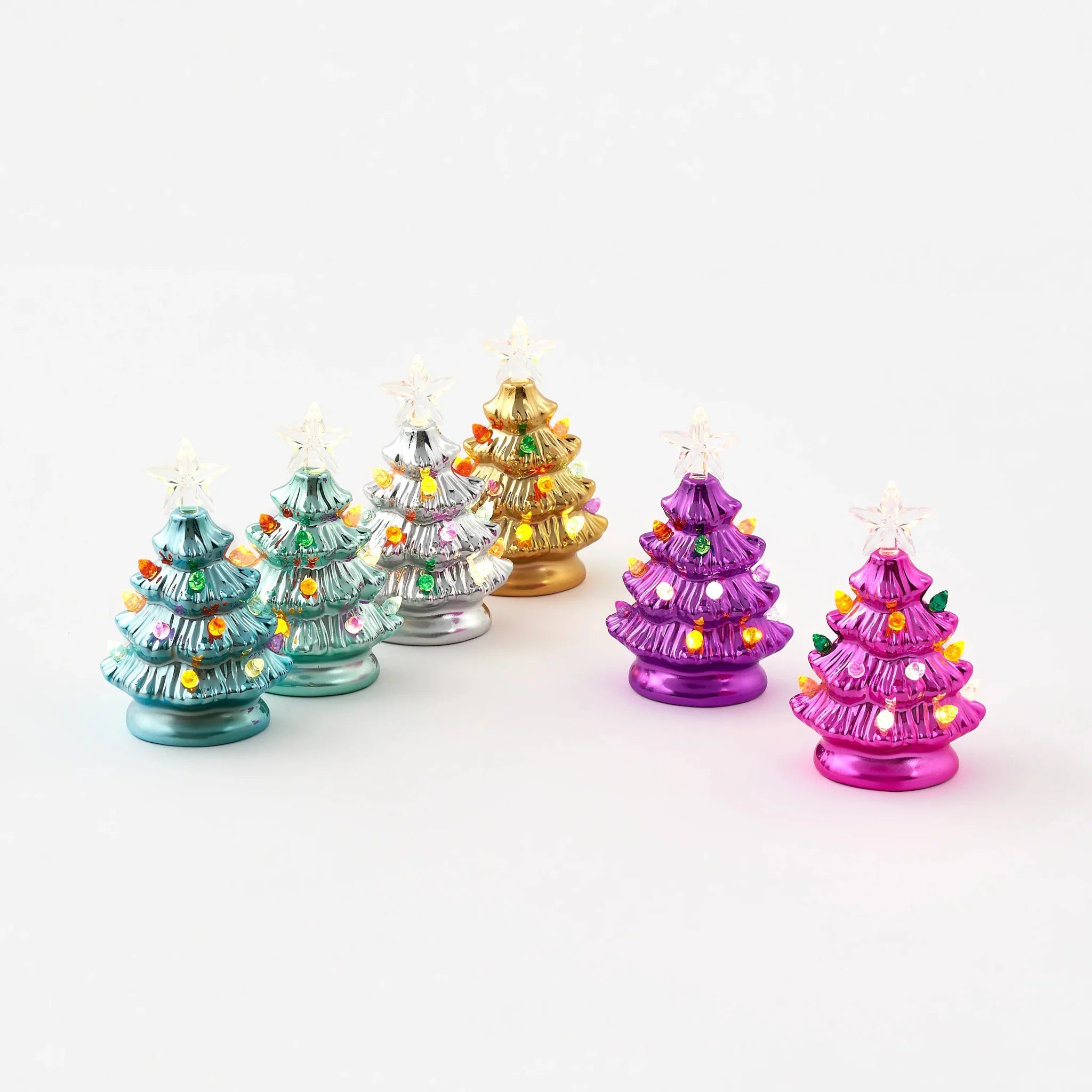 Lighted Christmas Tree 4.75" - bubblegum market