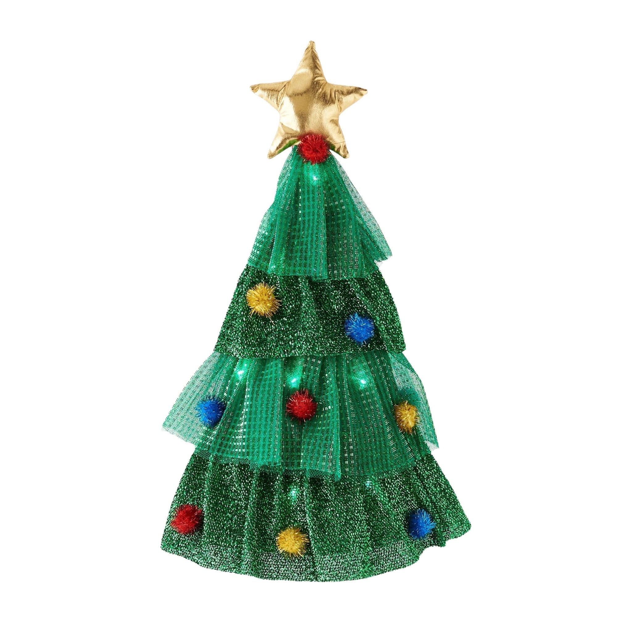 Lighted Christmas Tree Hat - bubblegum market