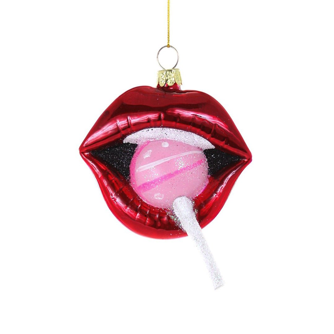 Lips with Sucker Ornament 3.5" - bubblegum market