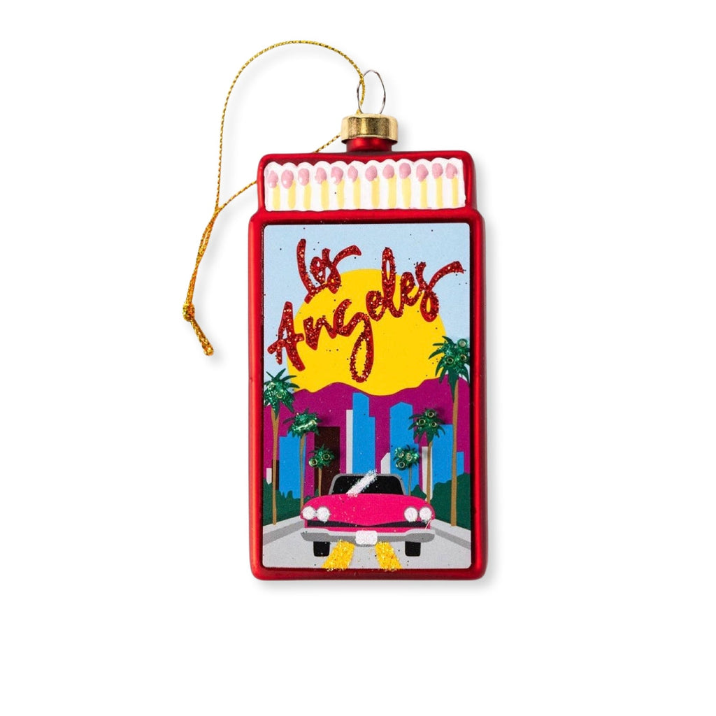 Los Angeles Matchbook Ornament 3.5" - bubblegum market