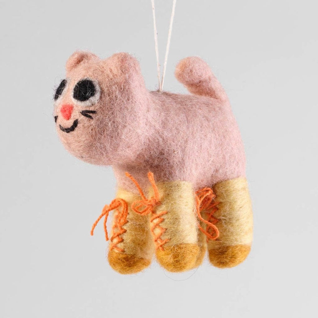 'Lucy' Hanging Felt Ornament - bubblegum market