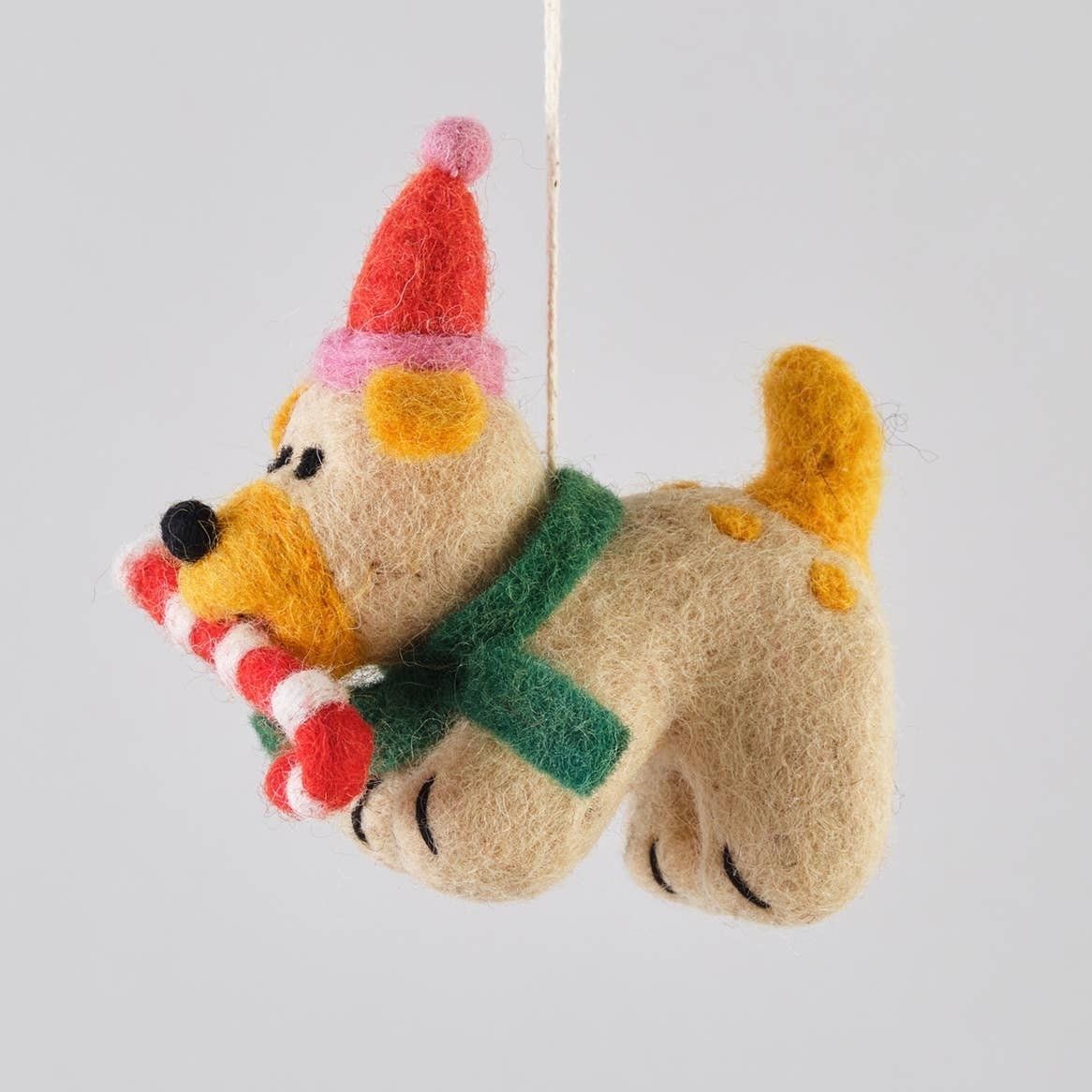 'Martha' Hanging Felt Ornament - bubblegum market