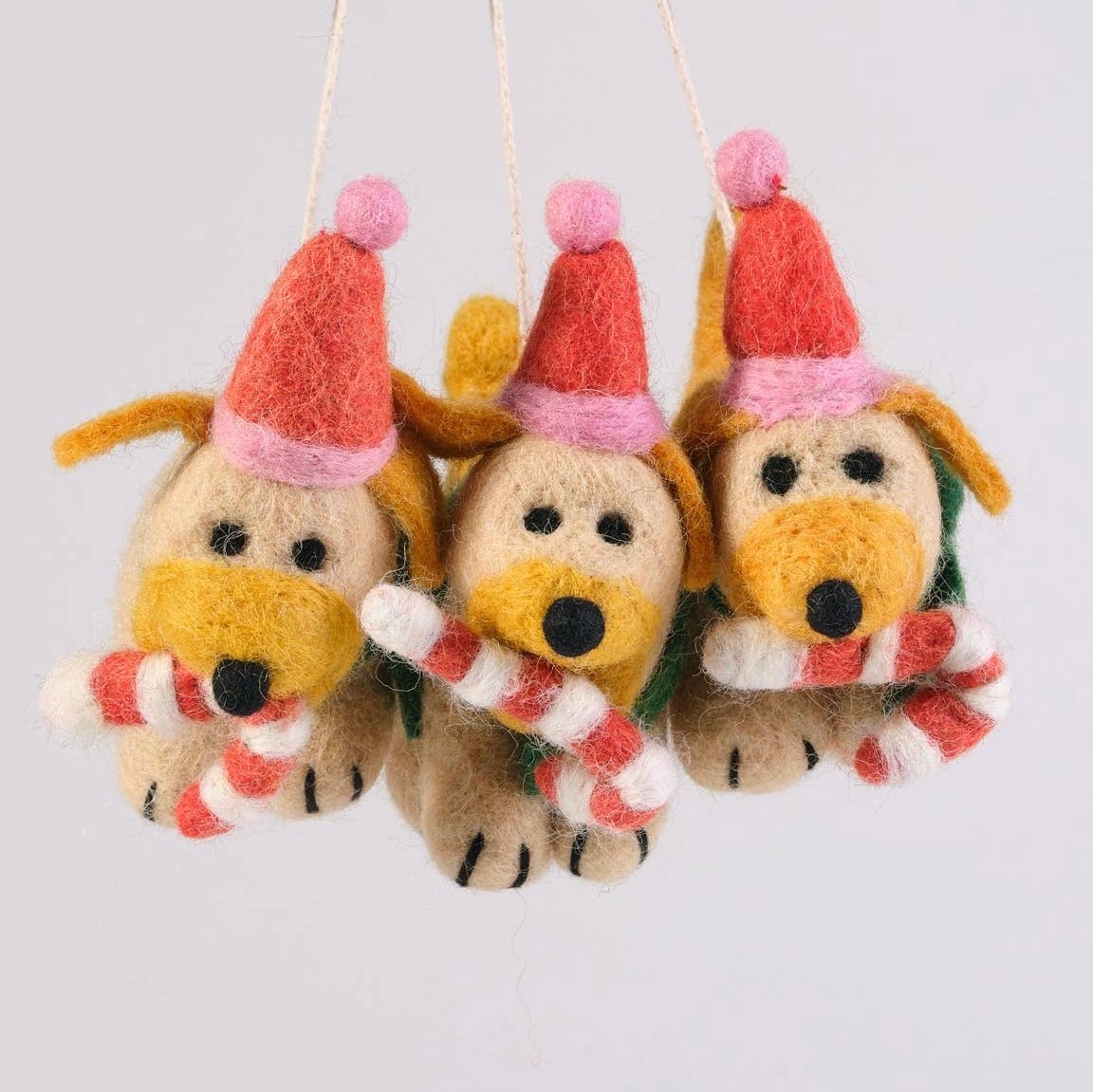 'Martha' Hanging Felt Ornament - bubblegum market