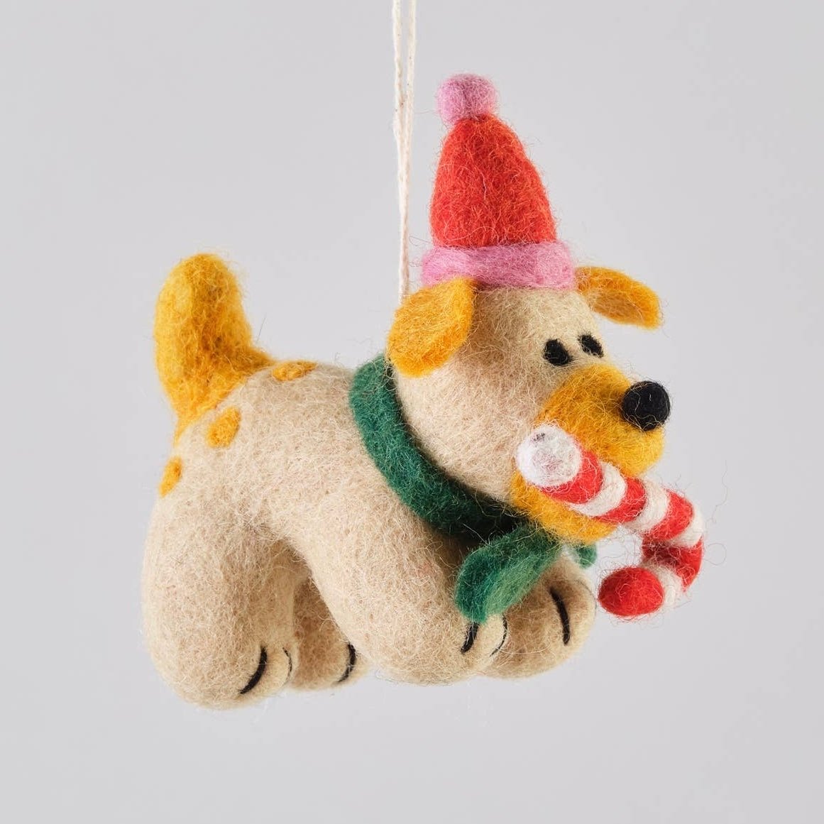 'Martha' Hanging Felt Ornament - bubblegum market