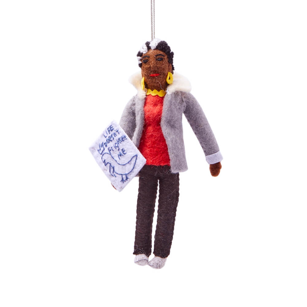 Maya Angelou Felt Ornament - bubblegum market