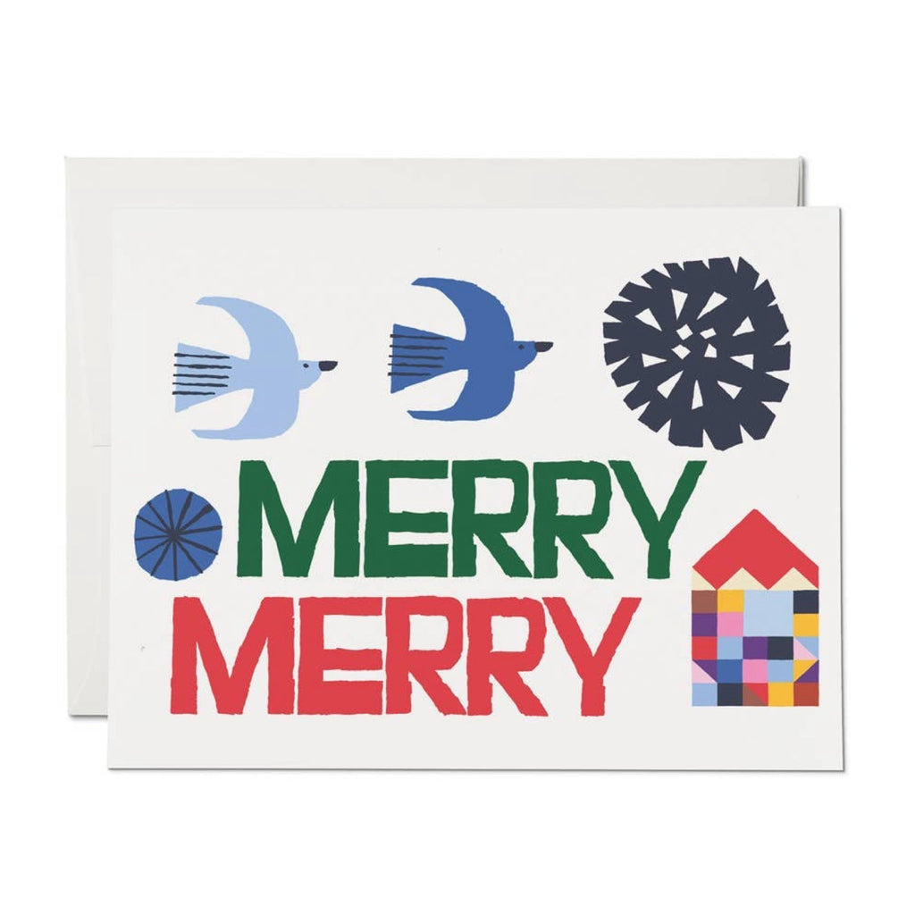 Merry Merry Holiday Greeting Card Boxed Set - bubblegum market