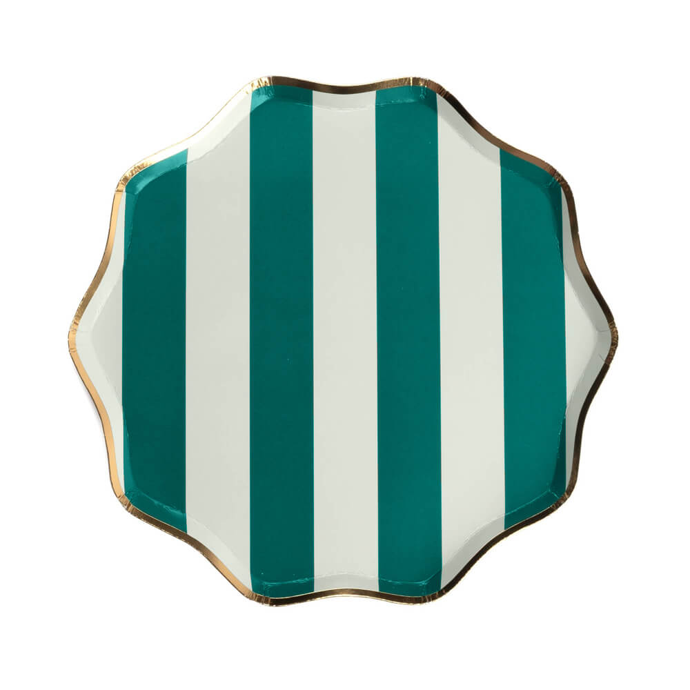 mint-green-holiday-stripes-paper-dessert-plates-christmas-gatherings-curated-paperie