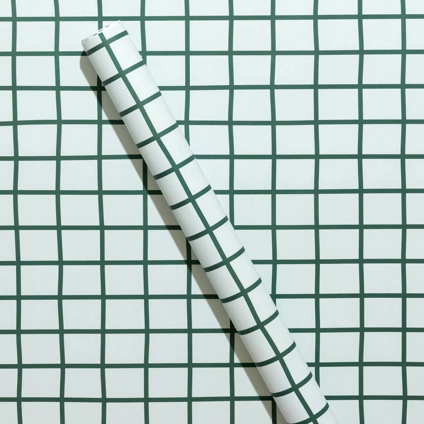 Mint Grid Holiday Wrapping Paper Sheets (Roll of 3) - bubblegum market