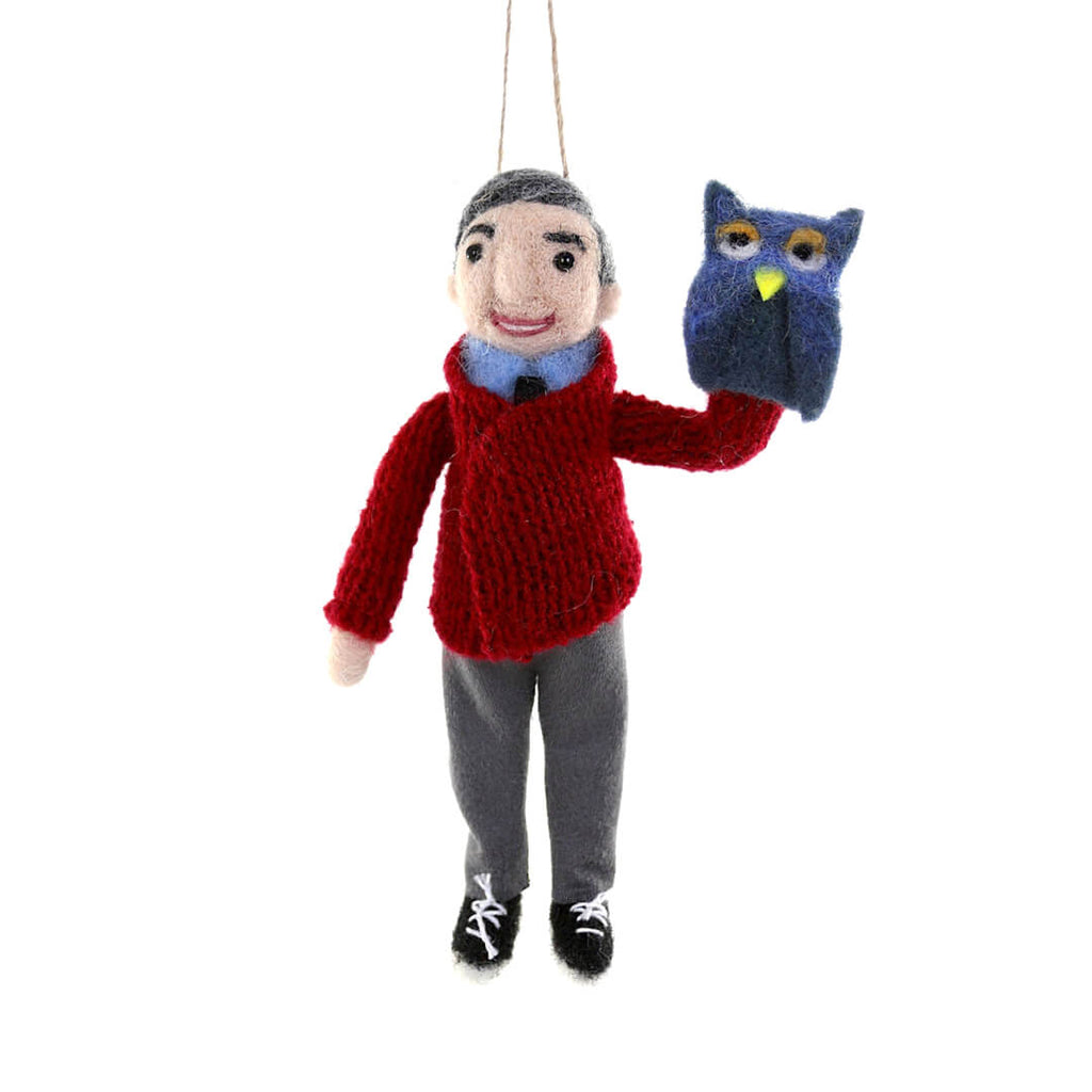 Mister Rogers Felt Ornament 6.5" - bubblegum market