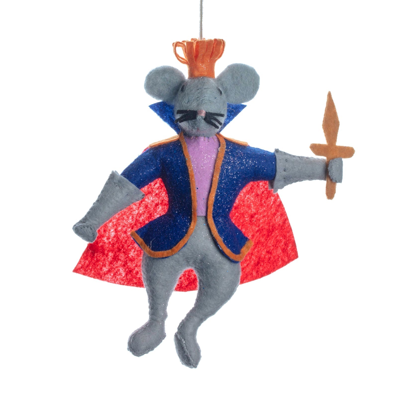 Mouse King Felt Ornament - bubblegum market
