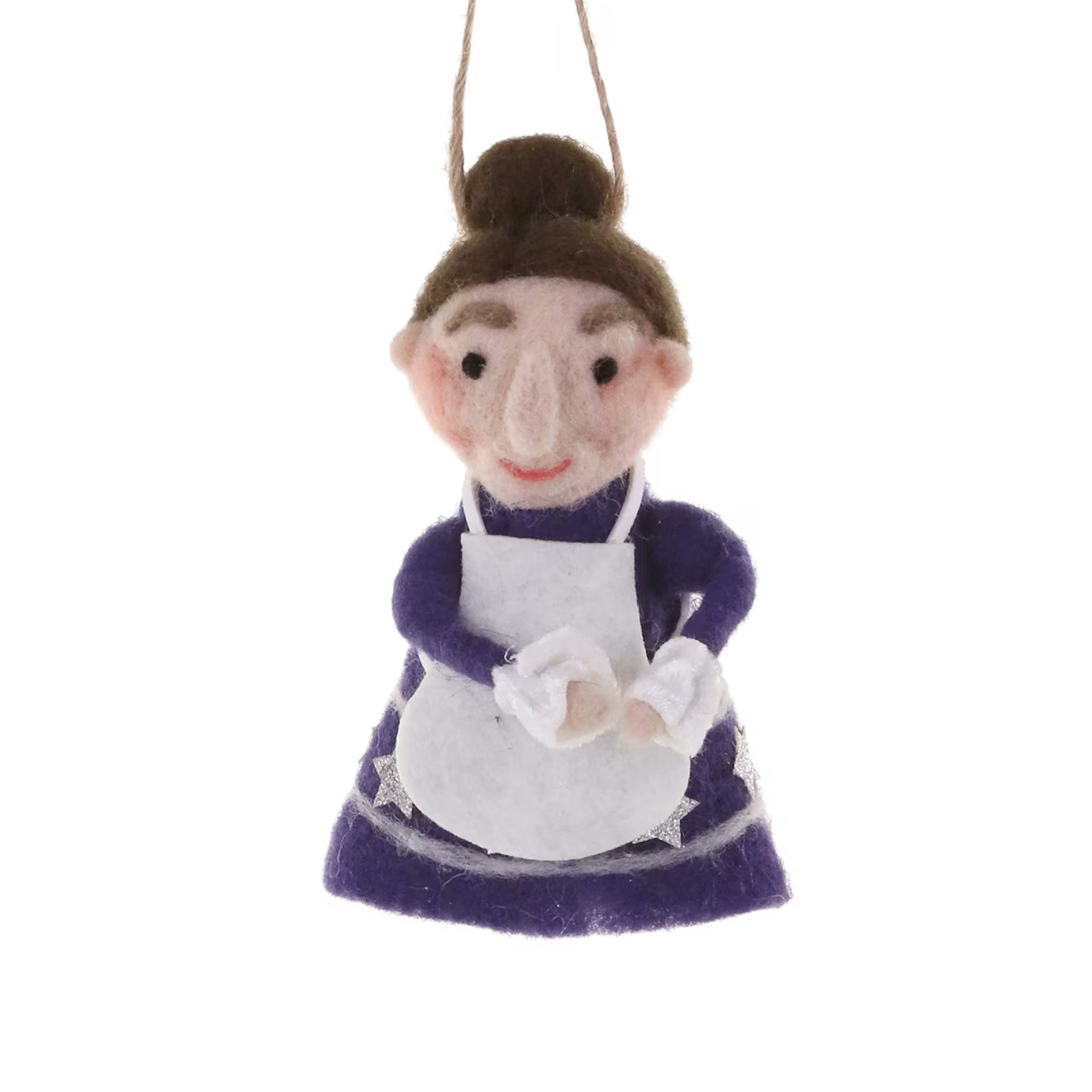 Mrs. Claus Felt Ornament 5" - bubblegum market