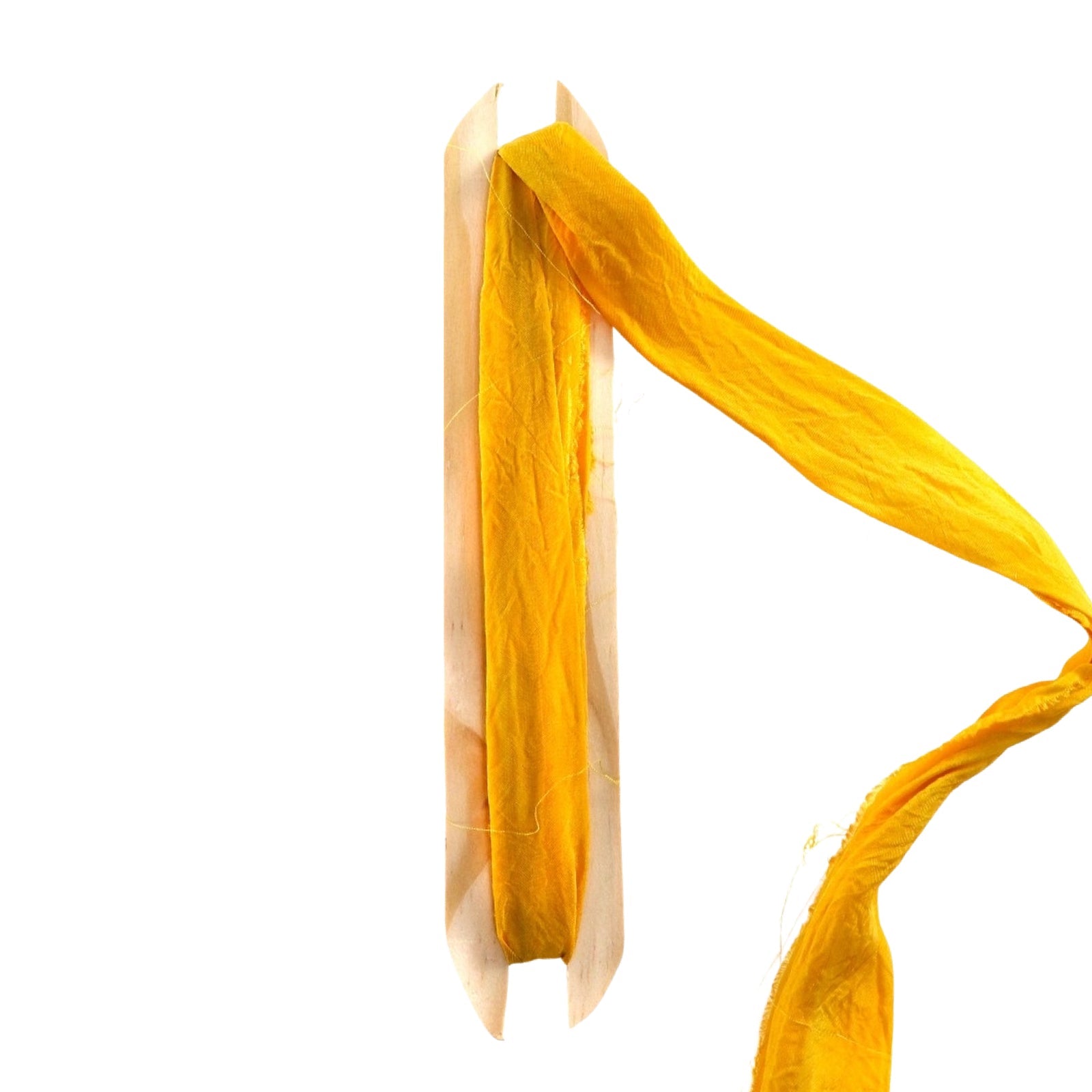 Mustard Recycled Silk Ribbon - bubblegum market