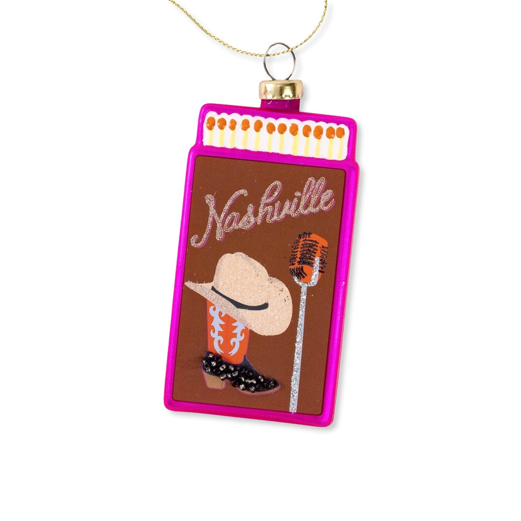Nashville Matchbook Ornament 3.5" - bubblegum market