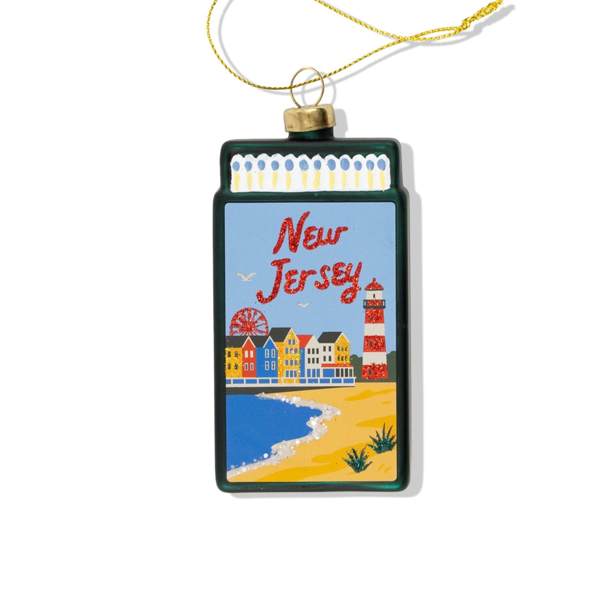 New Jersey Matchbook Ornament 3.5" - bubblegum market