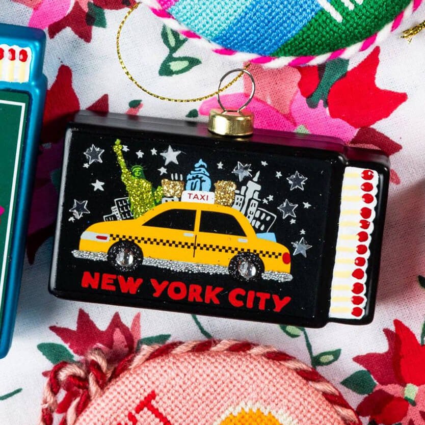 New York City Matchbook Ornament 3.5" - bubblegum market