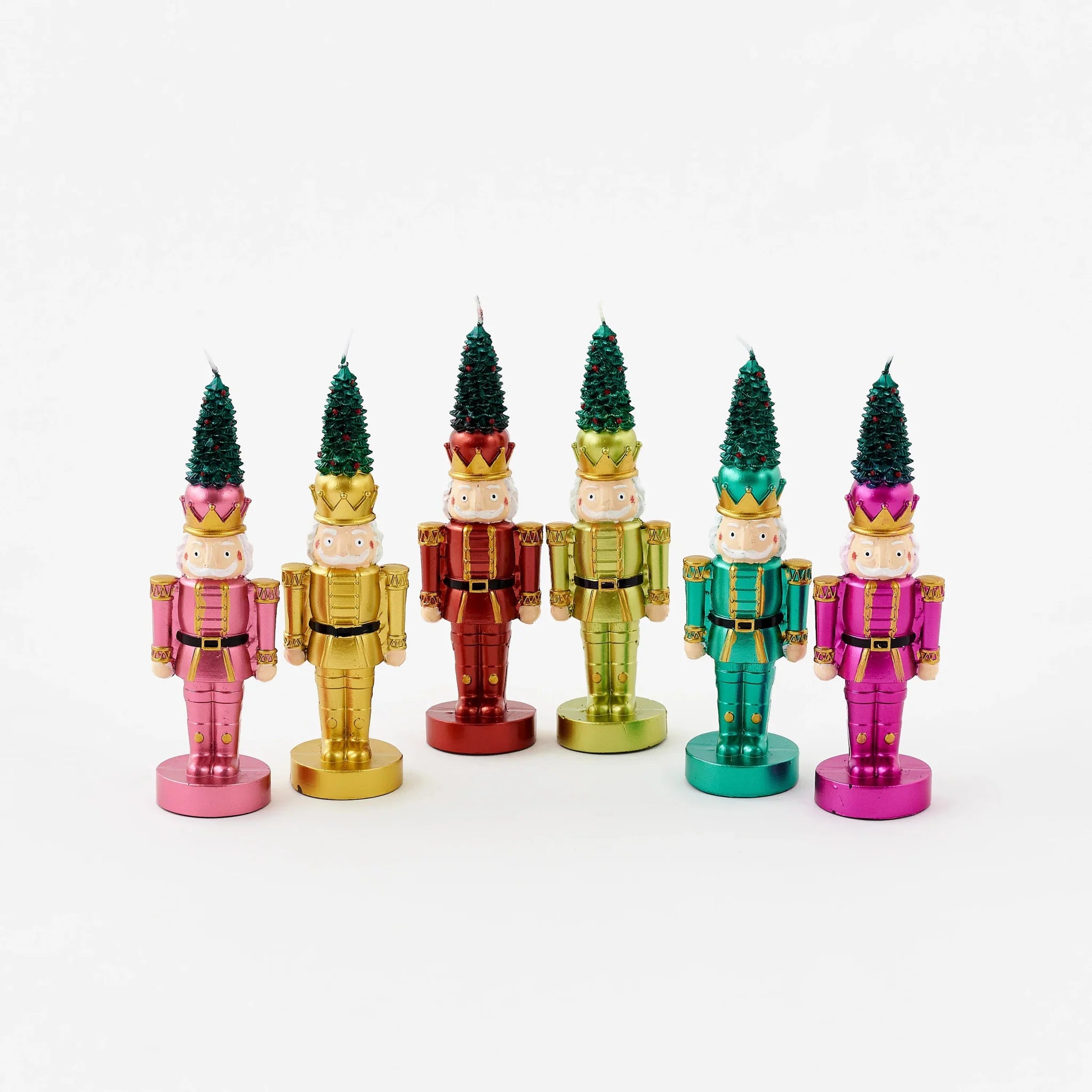 Nutcracker with Tree Candle 8" - bubblegum market