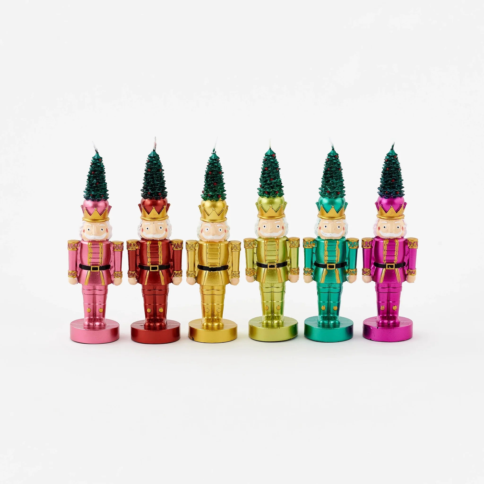 Nutcracker with Tree Candle 8" - bubblegum market