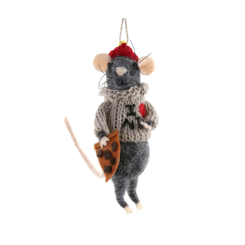 nyc-rat-felt-ornament-pizza-slice-red-hat-sweater-modern-cody-foster-christmas