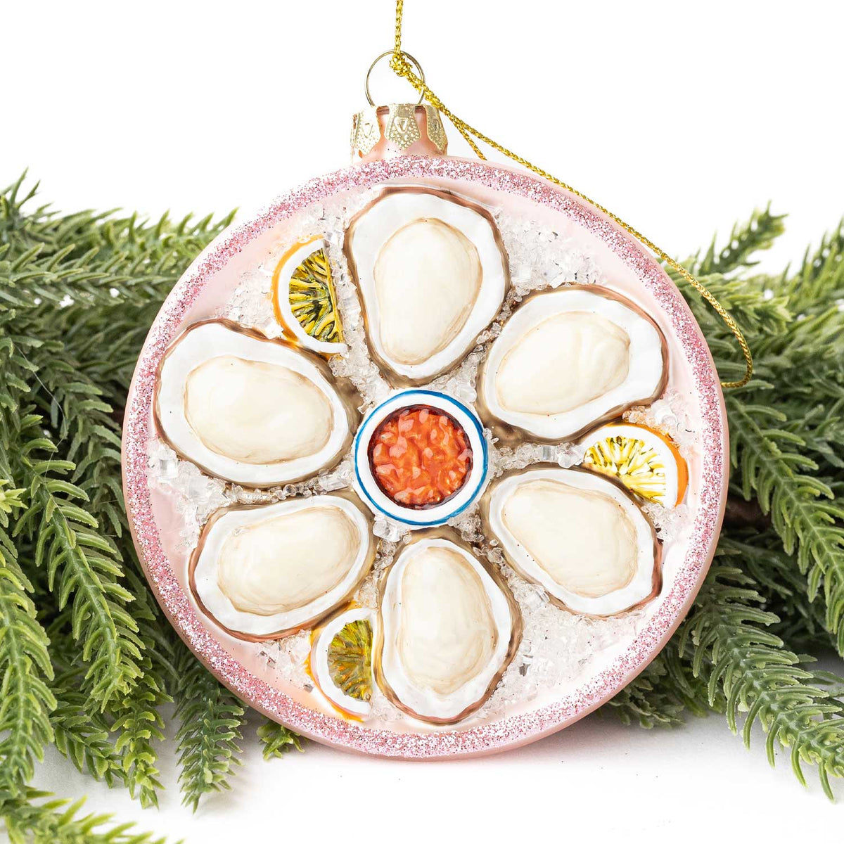 Oyster Boxed Glass Ornament 3.5" - bubblegum market