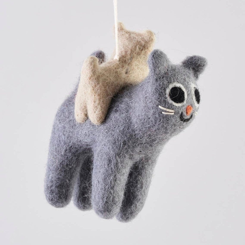 'Pabs' Hanging Felt Ornament - bubblegum market