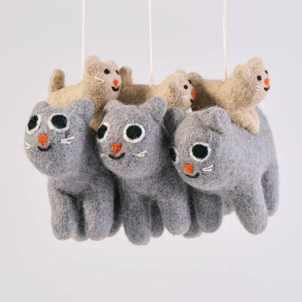 'Pabs' Hanging Felt Ornament - bubblegum market