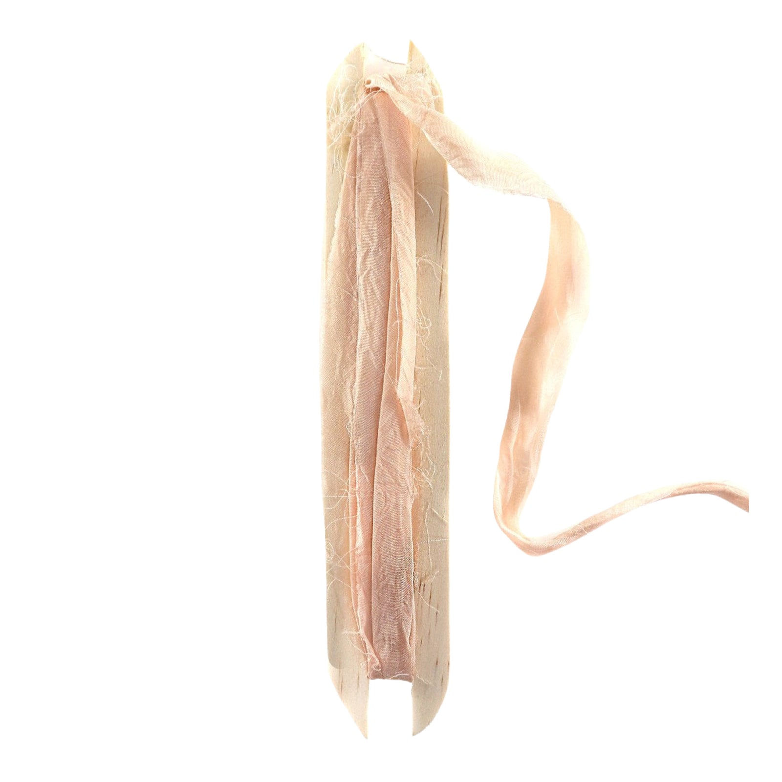 Pale Pink Recycled Silk Ribbon - bubblegum market