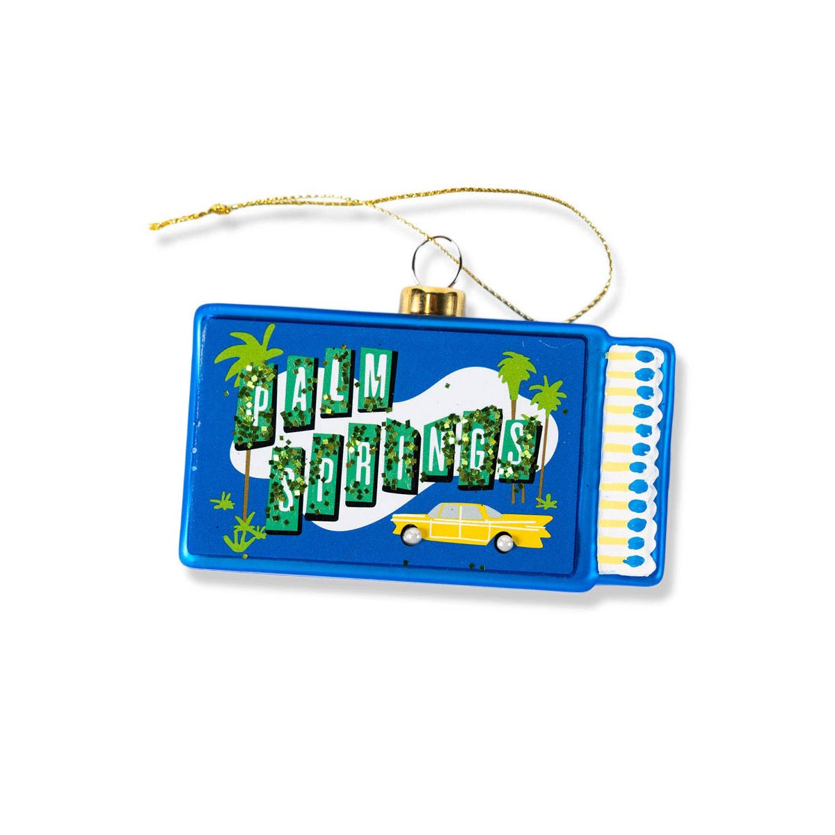 Palm Springs Matchbook Ornament 3.5" - bubblegum market