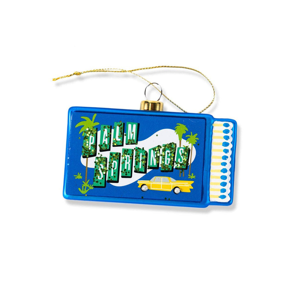 Palm Springs Matchbook Ornament 3.5" - bubblegum market