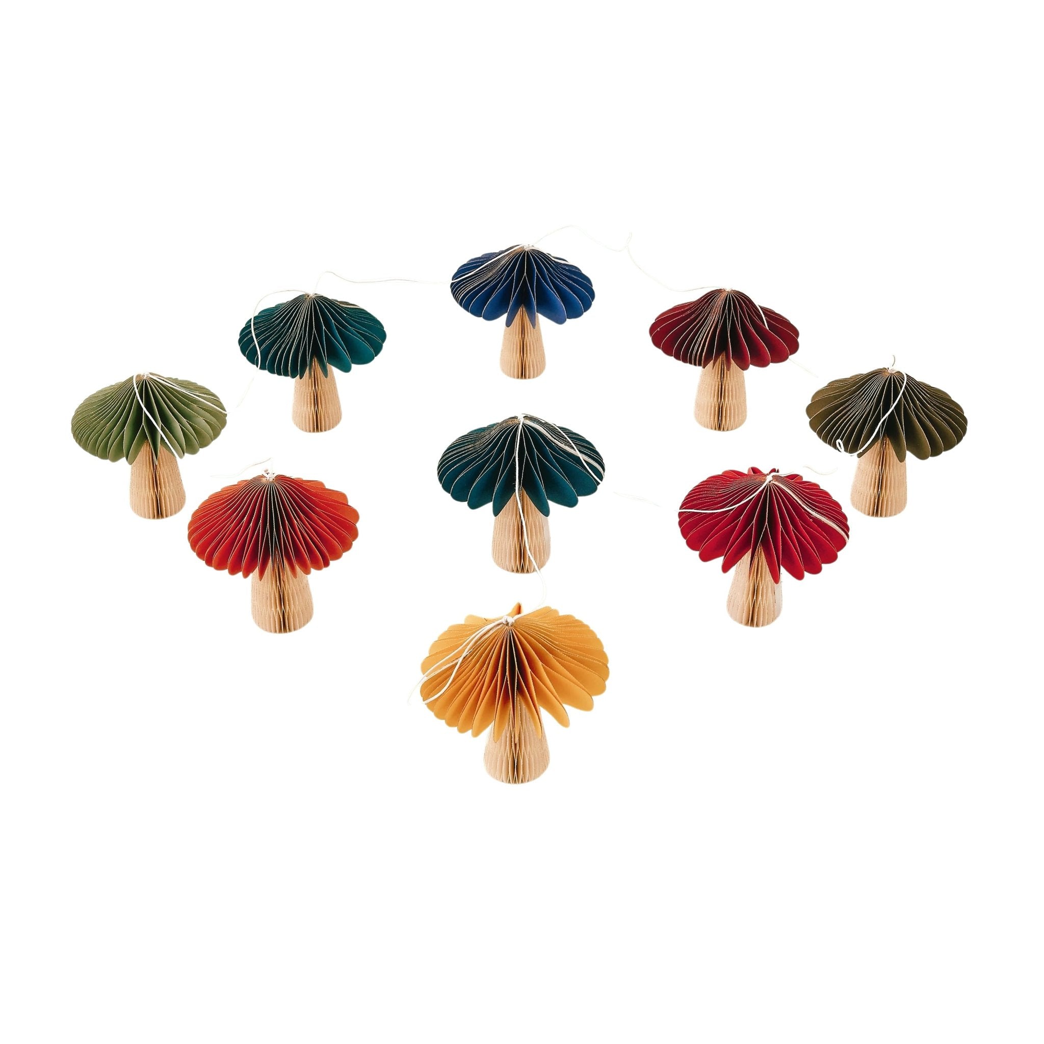 Paper Mushroom Garland - bubblegum market