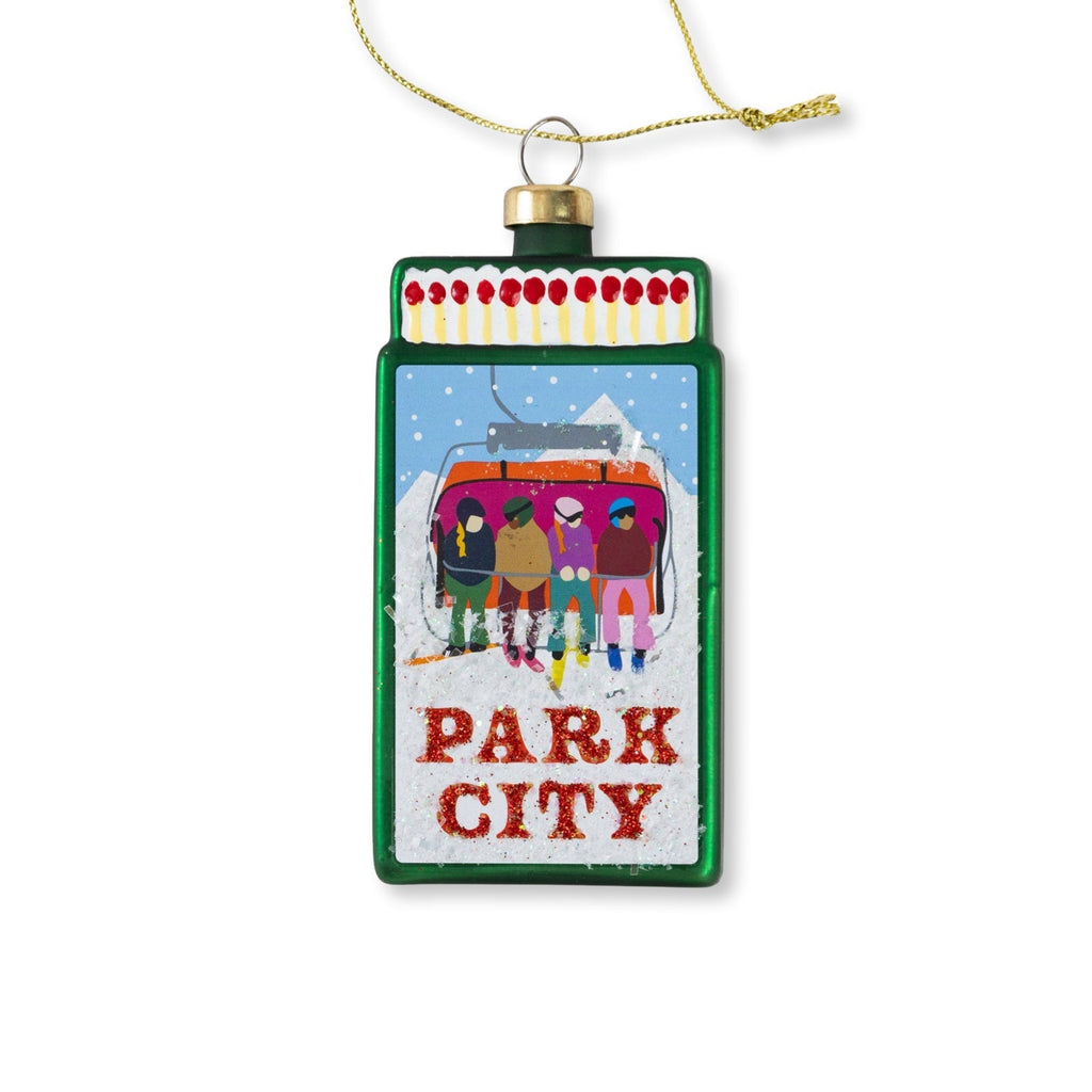 Park City Matchbook Ornament 3.5" - bubblegum market