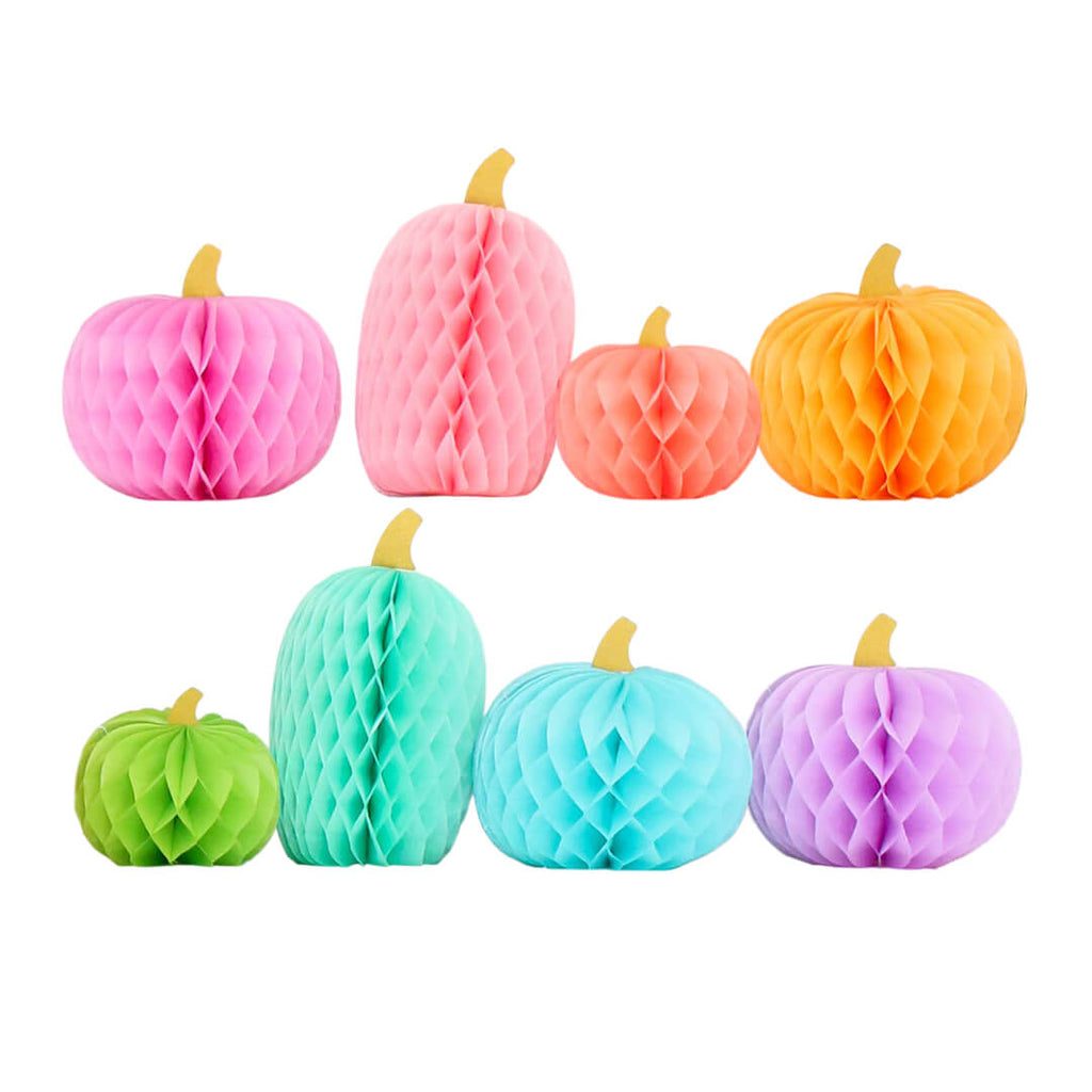 pastel-rainbow-pumpkins-honeycomb-tissue-paper-fall-halloween-decor-kailo-chic
