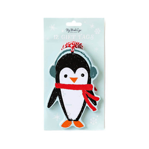 Cute Little Penguin Personalized Christmas Gift Tags | Zazzle